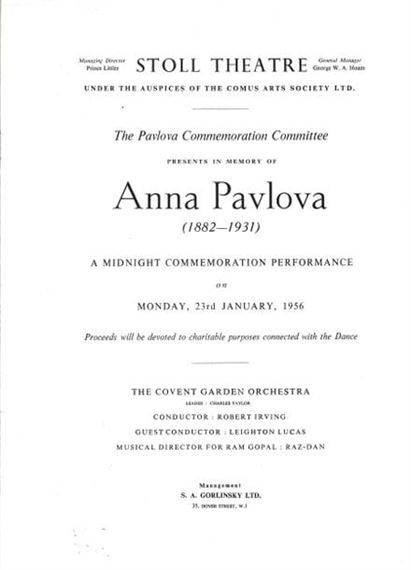 Anna Pavlova | Autograph | MutualArt