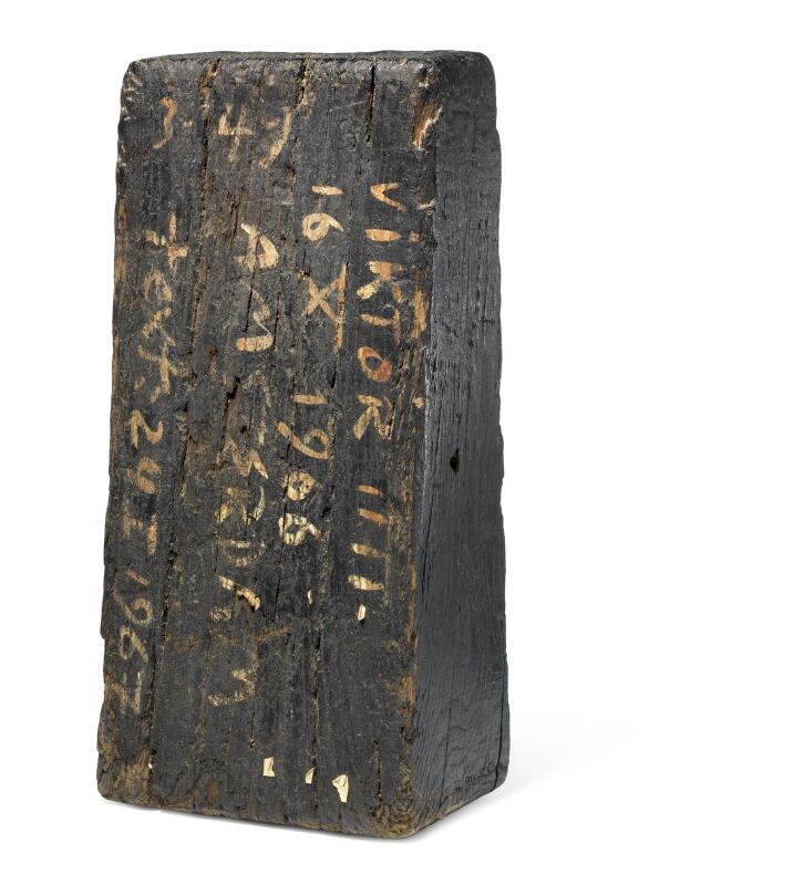 Artwork by Viktor IV, Words - No Word, Made of Mixed Media On Driftwood