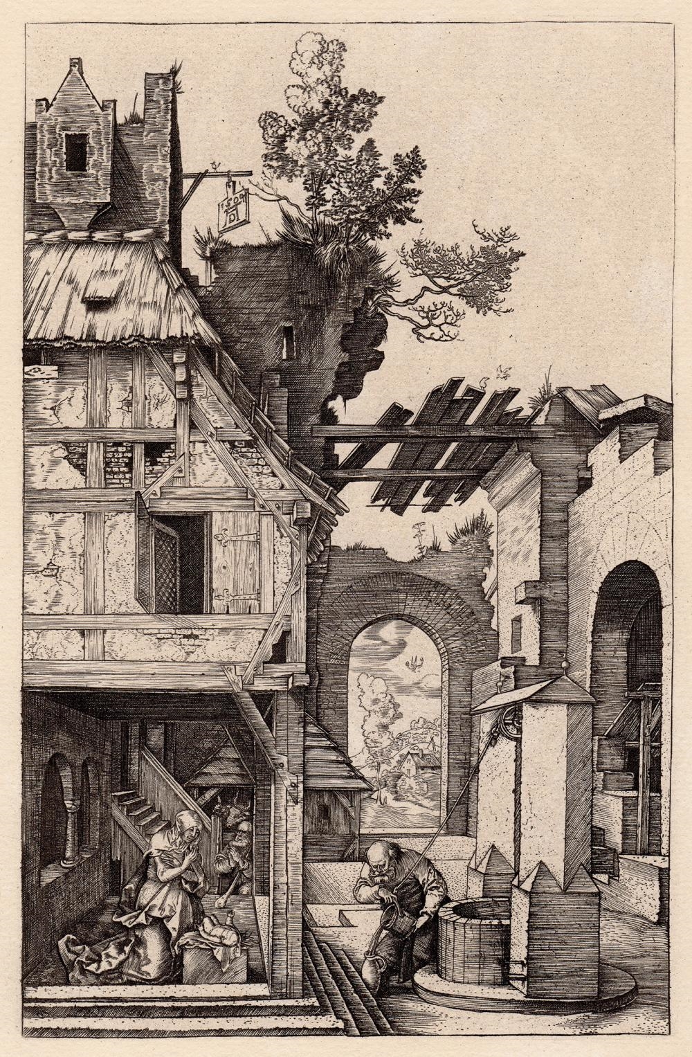 Artwork by Albrecht Dürer, Christmas Day (The Nativity, Made of Copper Plate Engraving On Watermarked Dutch Laid Paper