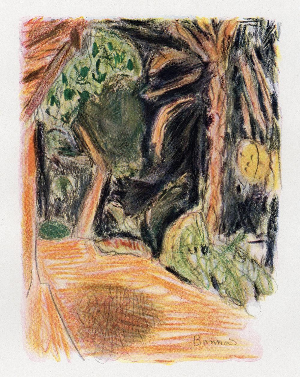 Artwork by Pierre Bonnard, La chemin secret (The Secret Path, Made of Color Heliogravure After The Original Oil On Canvas