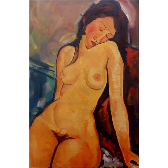 SEATED NUDE - Amedeo Modigliani