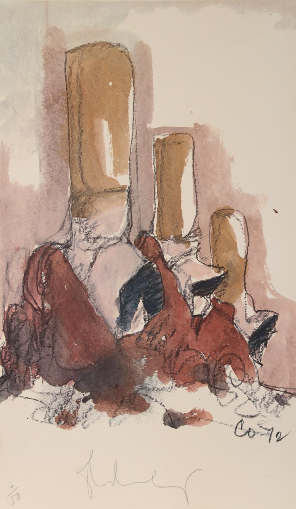 Artwork by Claes Oldenburg, Fagends Carved in Rock, Fagend Canyon, Made of Offset Lithograph On Wove Paper