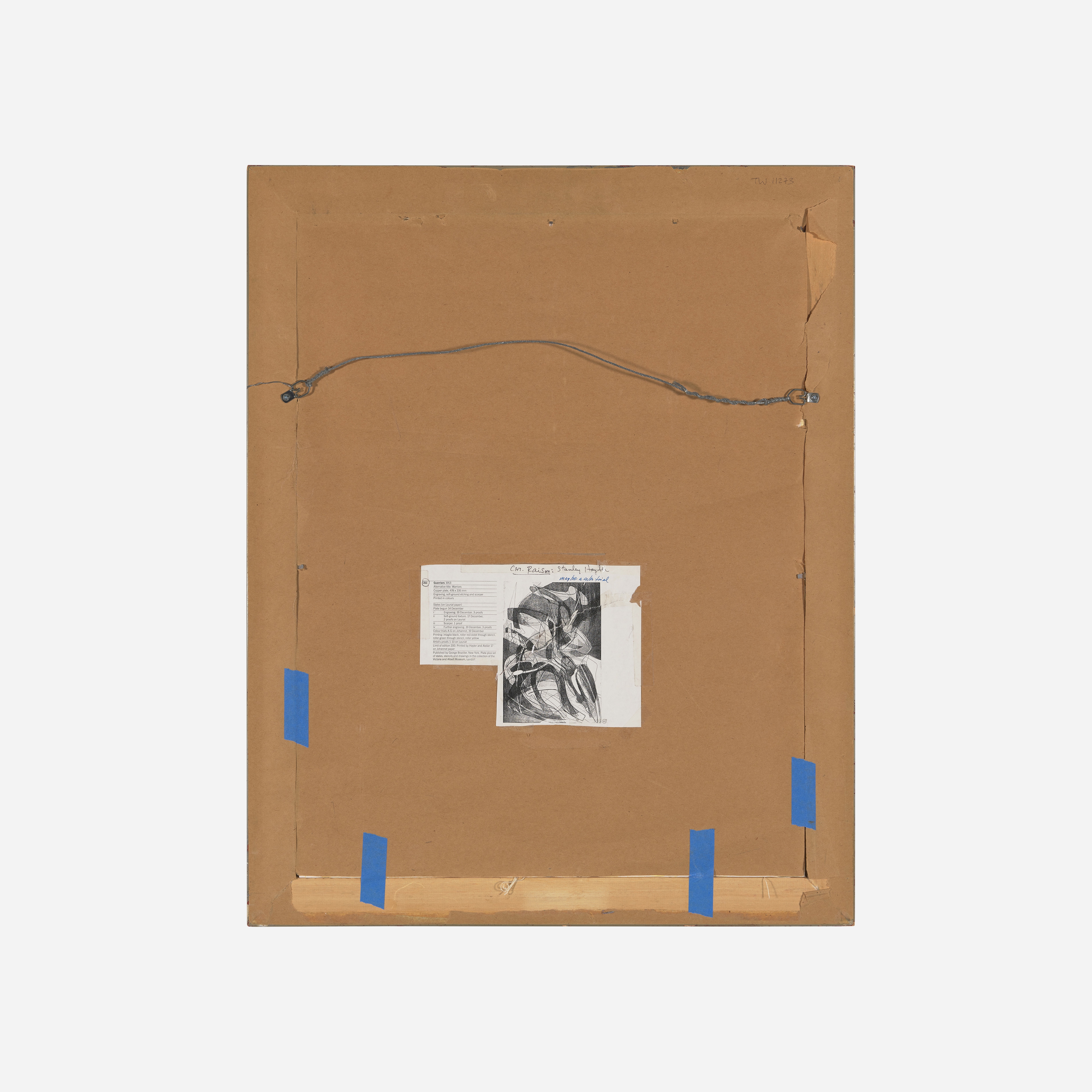 Artwork by Stanley William Hayter, Warriors, Made of Engraving In Colors, Soft-Ground Etching And Scorper