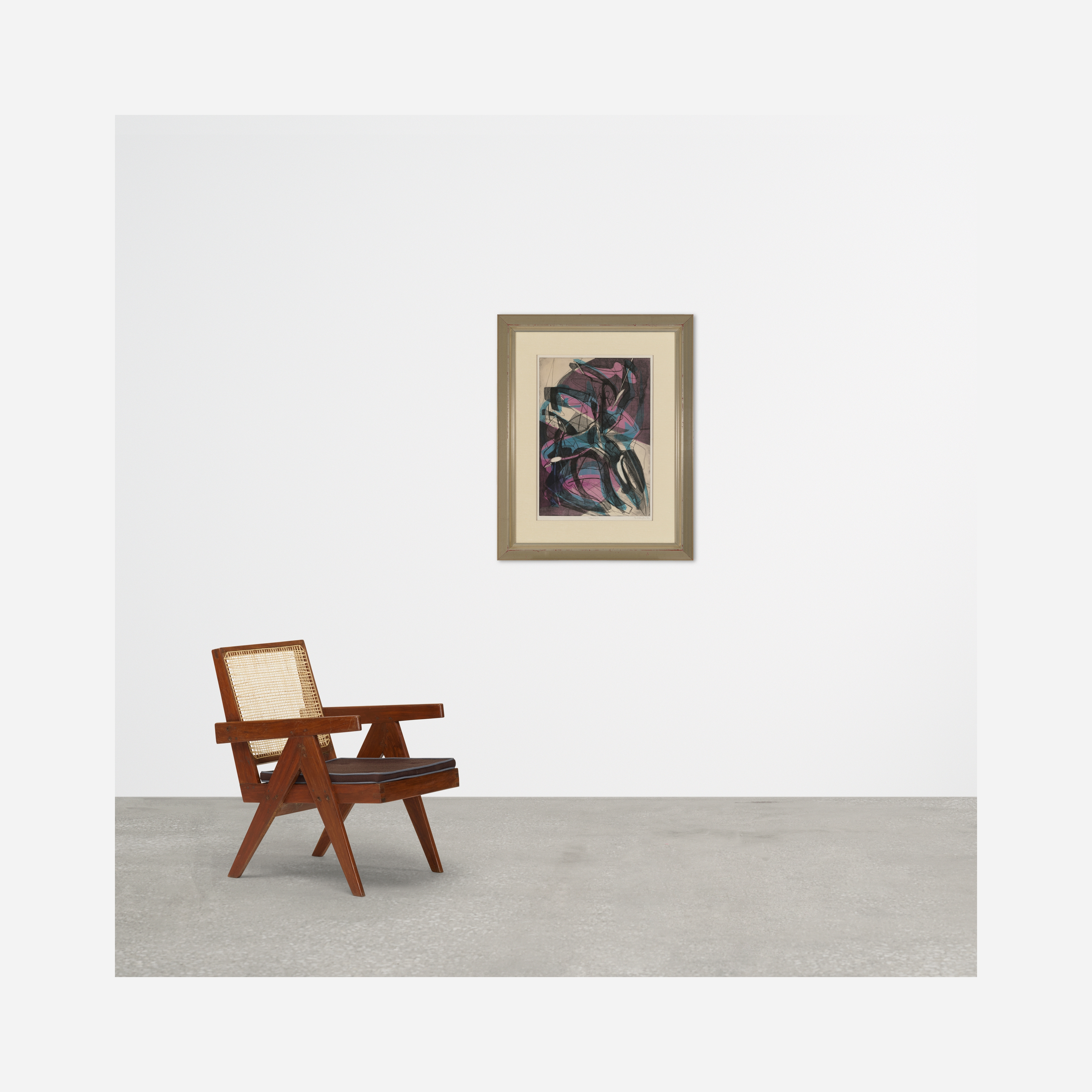 Artwork by Stanley William Hayter, Warriors, Made of Engraving In Colors, Soft-Ground Etching And Scorper