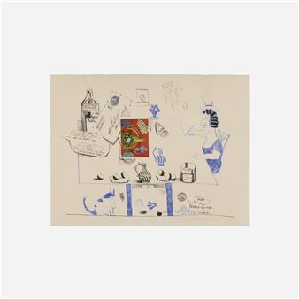 The Matisse Post Card (from the Six Drawing Tables portfolio