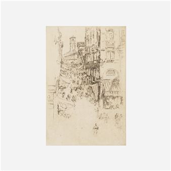 The Rialto (from Twenty-six Etchings (the Second Venice Set - James Abbott McNeill Whistler