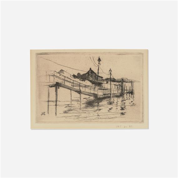 Bridgeport (The Dock, Bridgeport - John Henry Twachtman