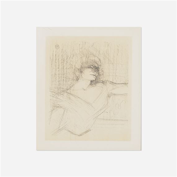 Dans la glu (from the Yvette Guilbert portfolio - Henri de Toulouse-Lautrec