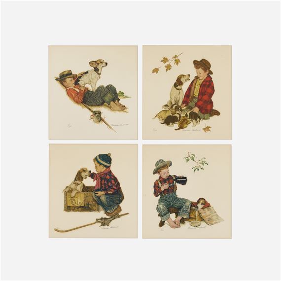 Puppy Love - Norman Rockwell