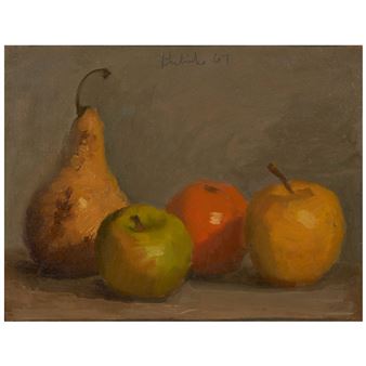 Still Life with Pear and Apples
