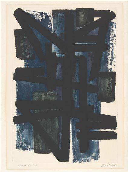 "Eau-forte No. 1" - Pierre Soulages