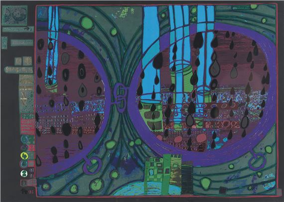 "A rainy day in the Regentag" - Friedensreich Hundertwasser