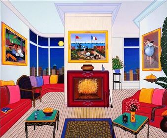 Interior with Three Masterpieces