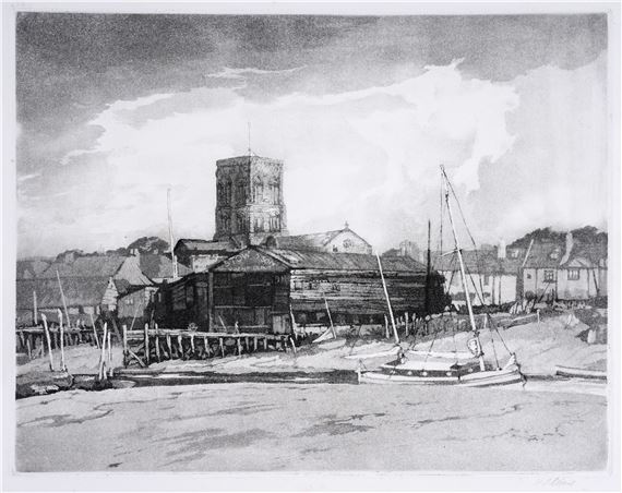 Stow & Son Yacht Depot, Shoreham-by-Sea, Sussex by William Palmer Robins