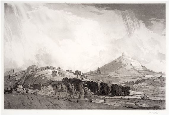 Summer Storm, Glastonbury (or Glastonbury Tor by William Palmer Robins