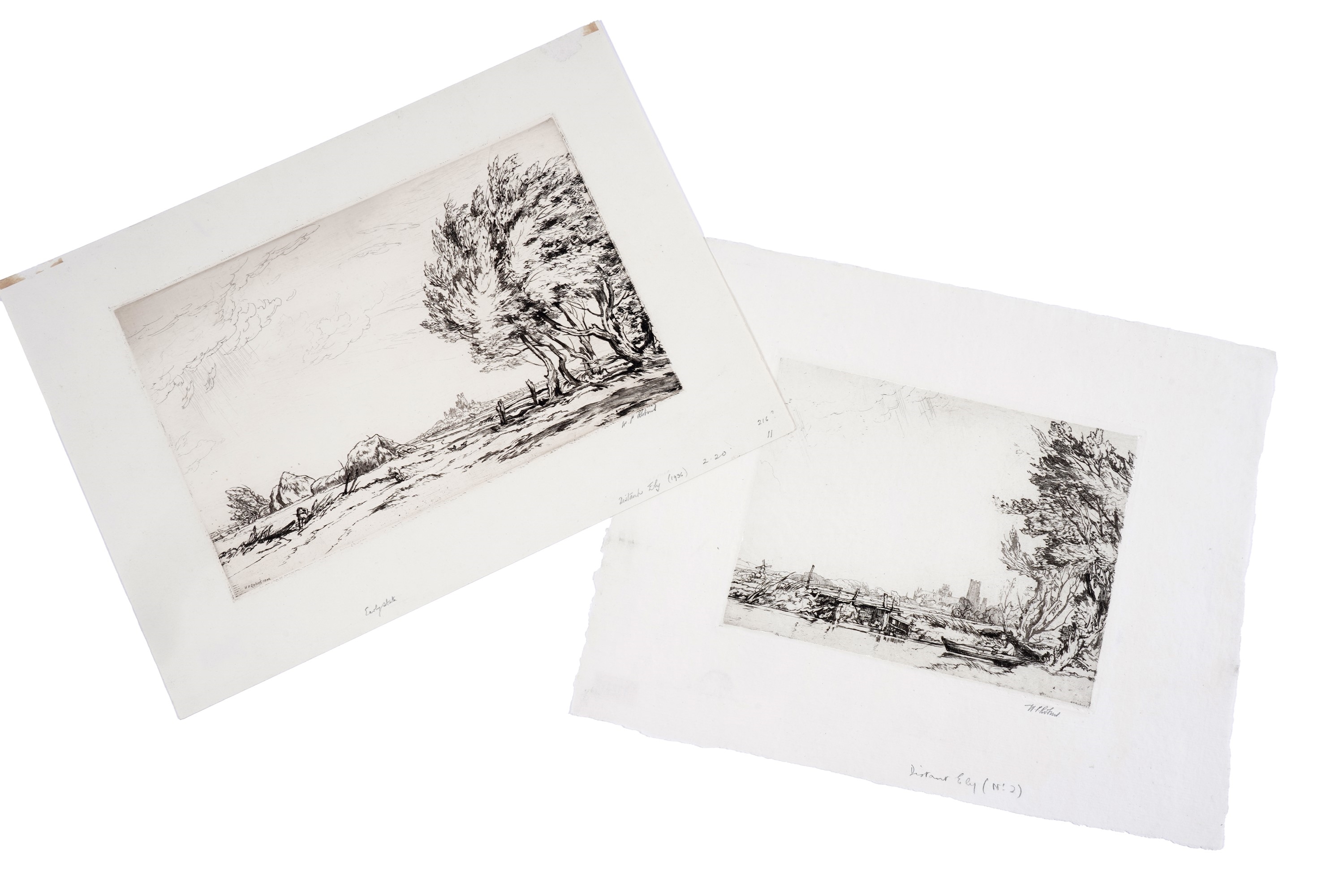 Artwork by William Palmer Robins, Distant Ely, Made of Etching