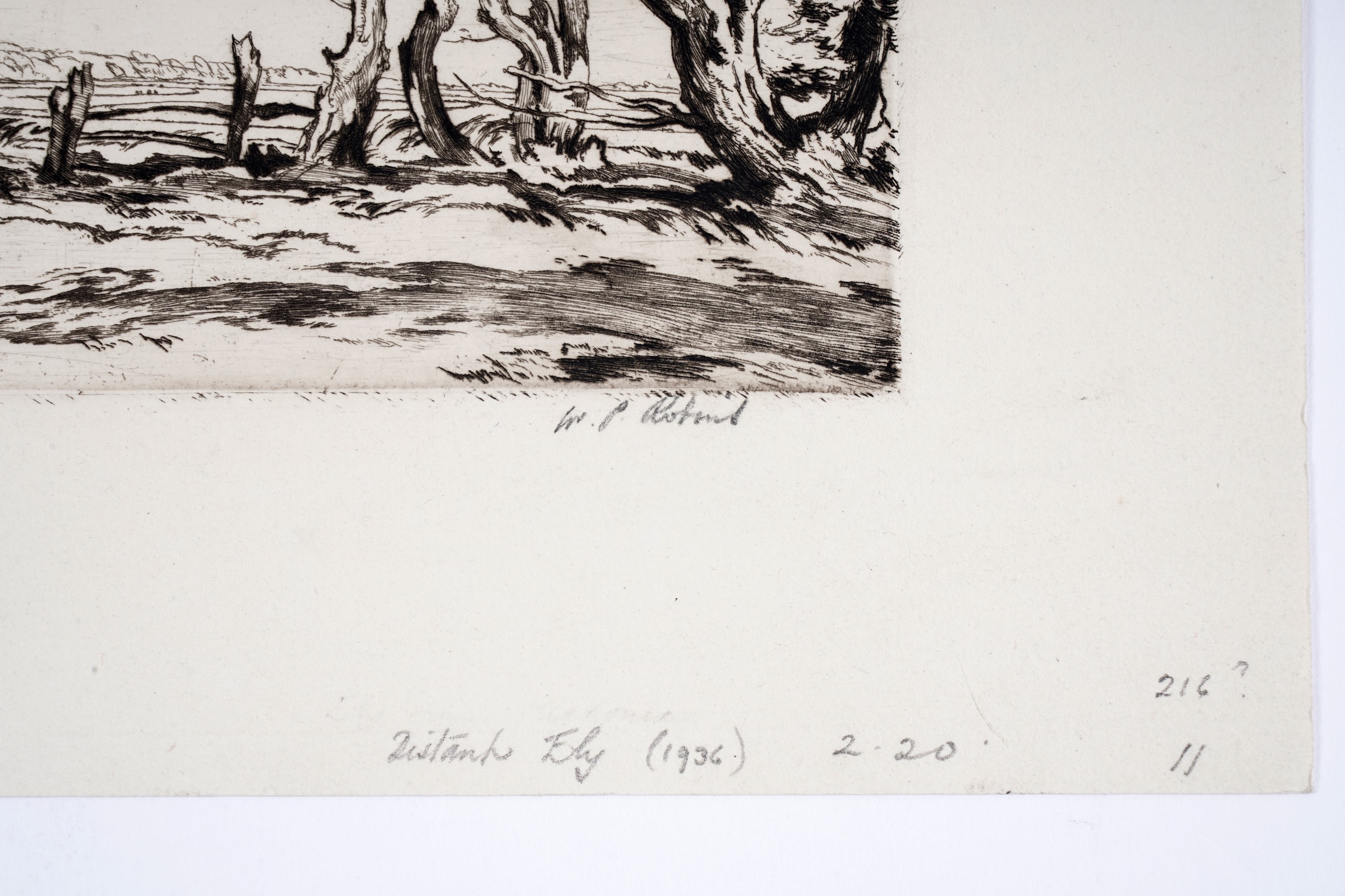 Artwork by William Palmer Robins, Distant Ely, Made of Etching