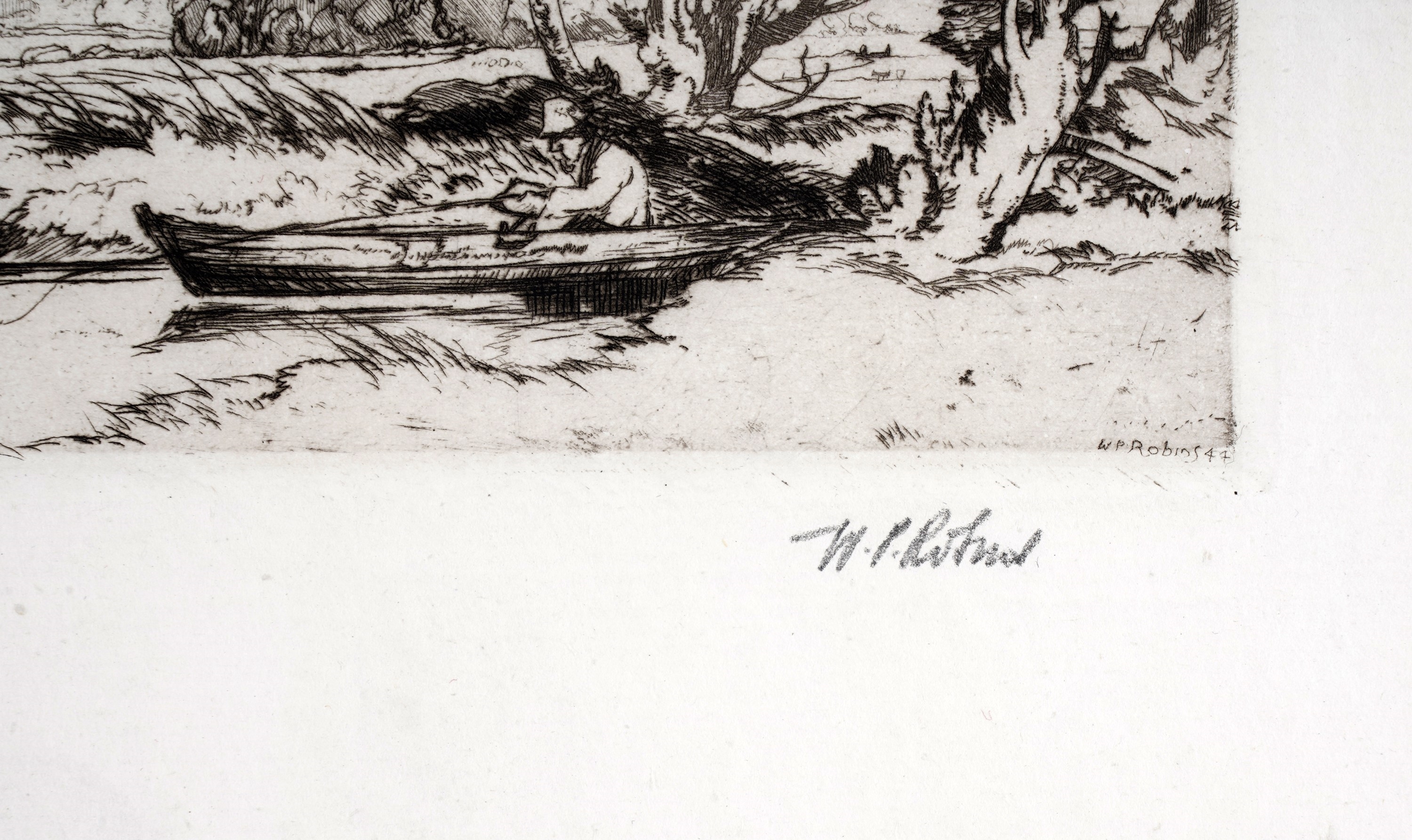 Artwork by William Palmer Robins, Distant Ely, Made of Etching