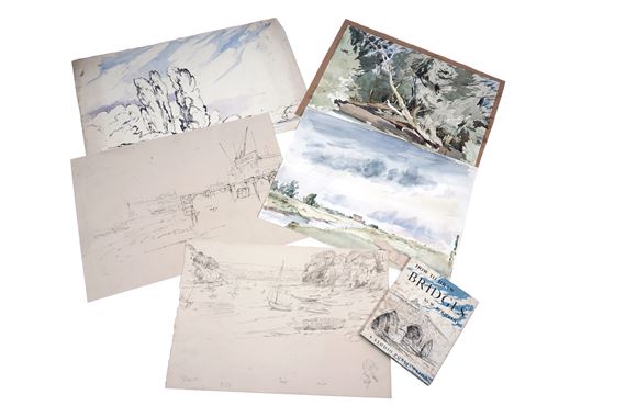 Five en plein air landscape studies