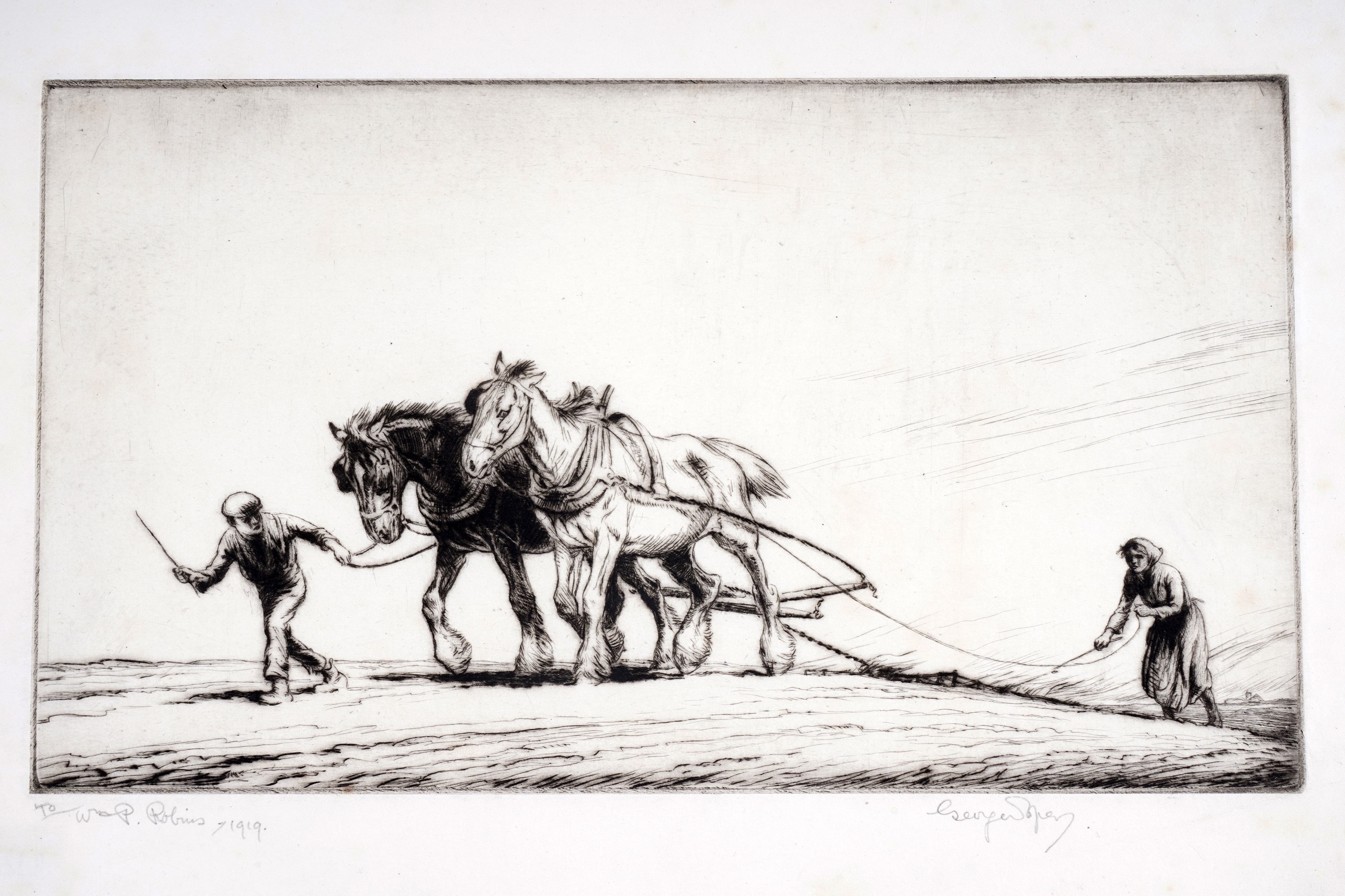 George Soper | Horses ploughing | MutualArt