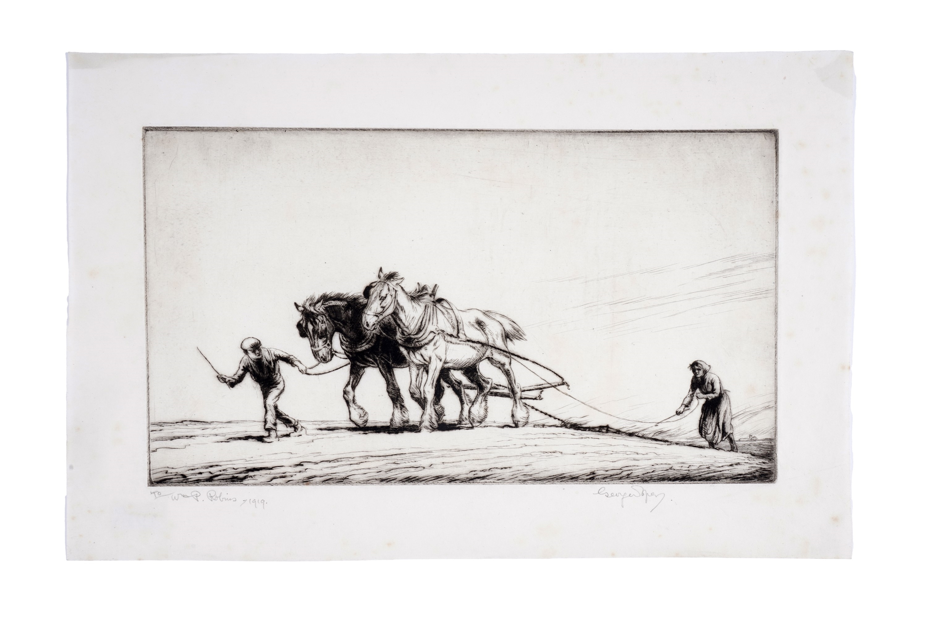 George Soper | Horses ploughing | MutualArt