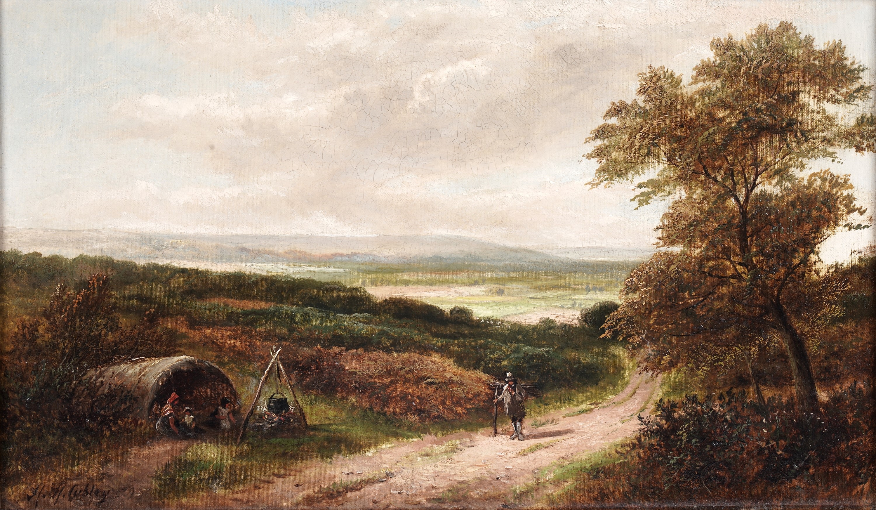 Henry Hadfield Cubley | Gypsy Encampment on the Common | MutualArt