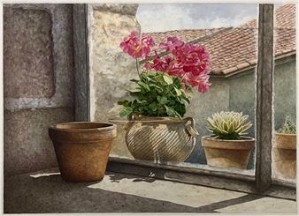 View from a window, Aubeterre