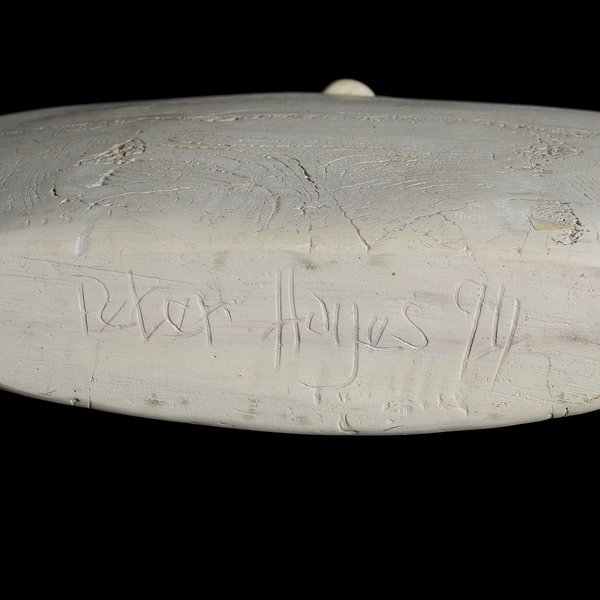 Artwork by Peter Hayes, Bottle Form, Made of Raku-Fired