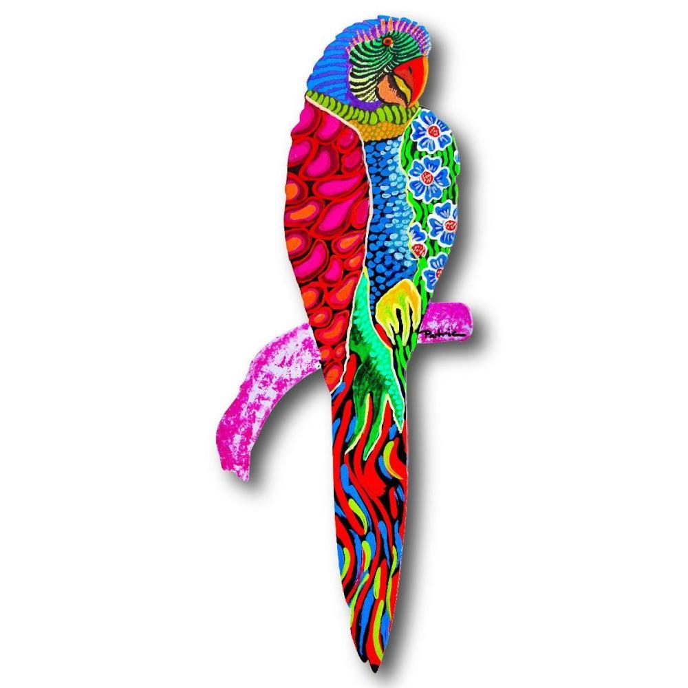 Artwork by Patricia Govezensky, Moment of Peace, Made of Original Painting On Laser Cut Steel