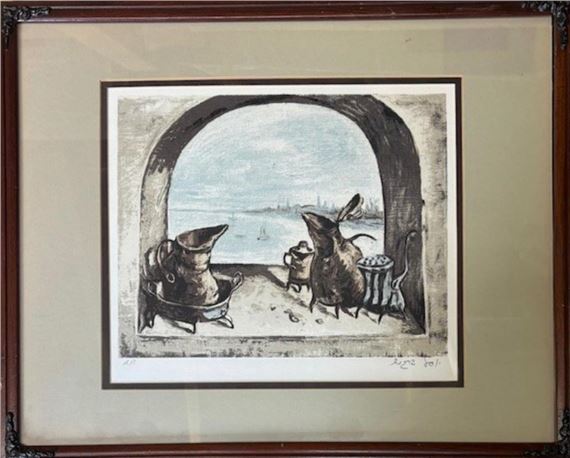Serigraph on paper - Yosl Bergner