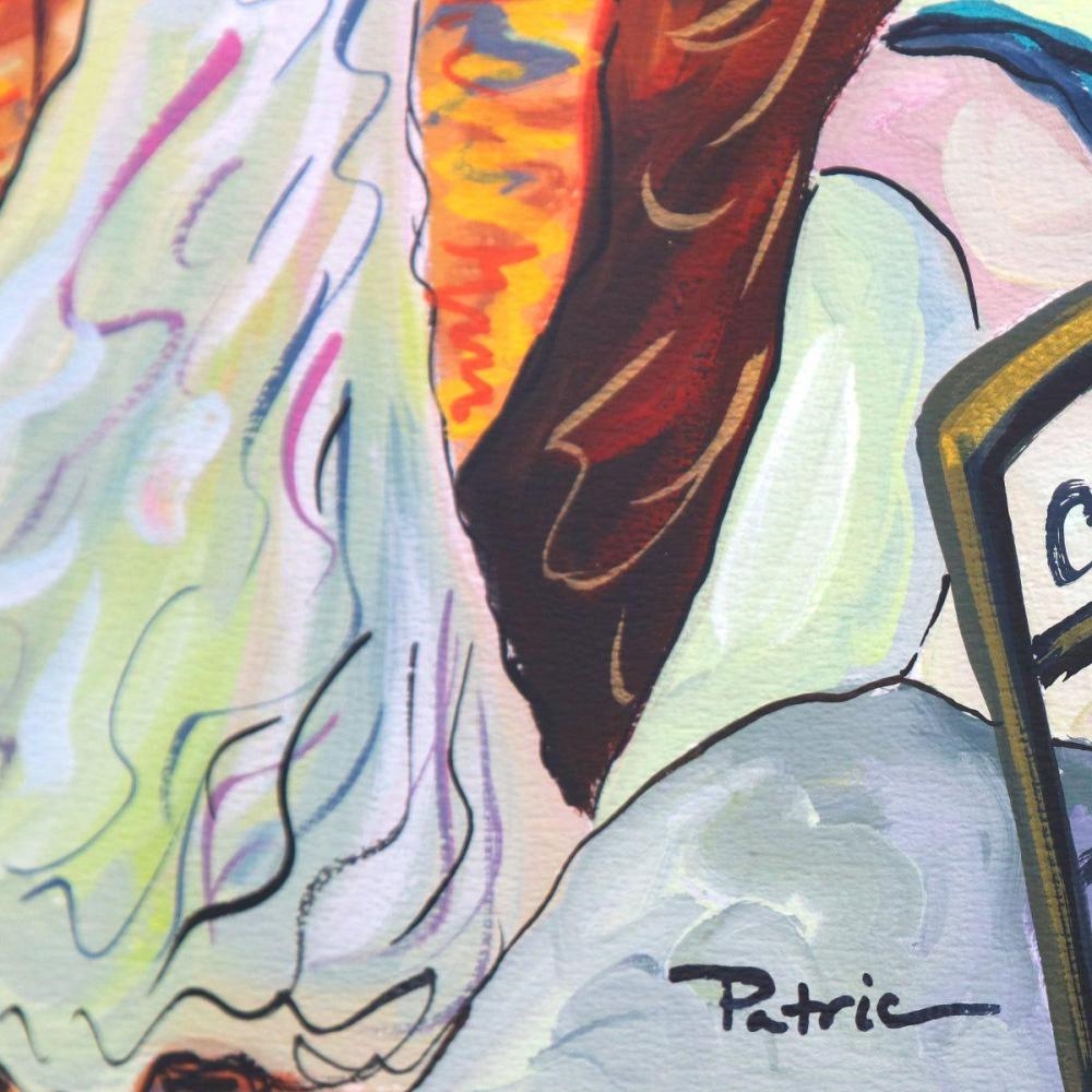 Artwork by Patricia Govezensky, Colorful Syncopation, Made of Original Watercolor On Paper