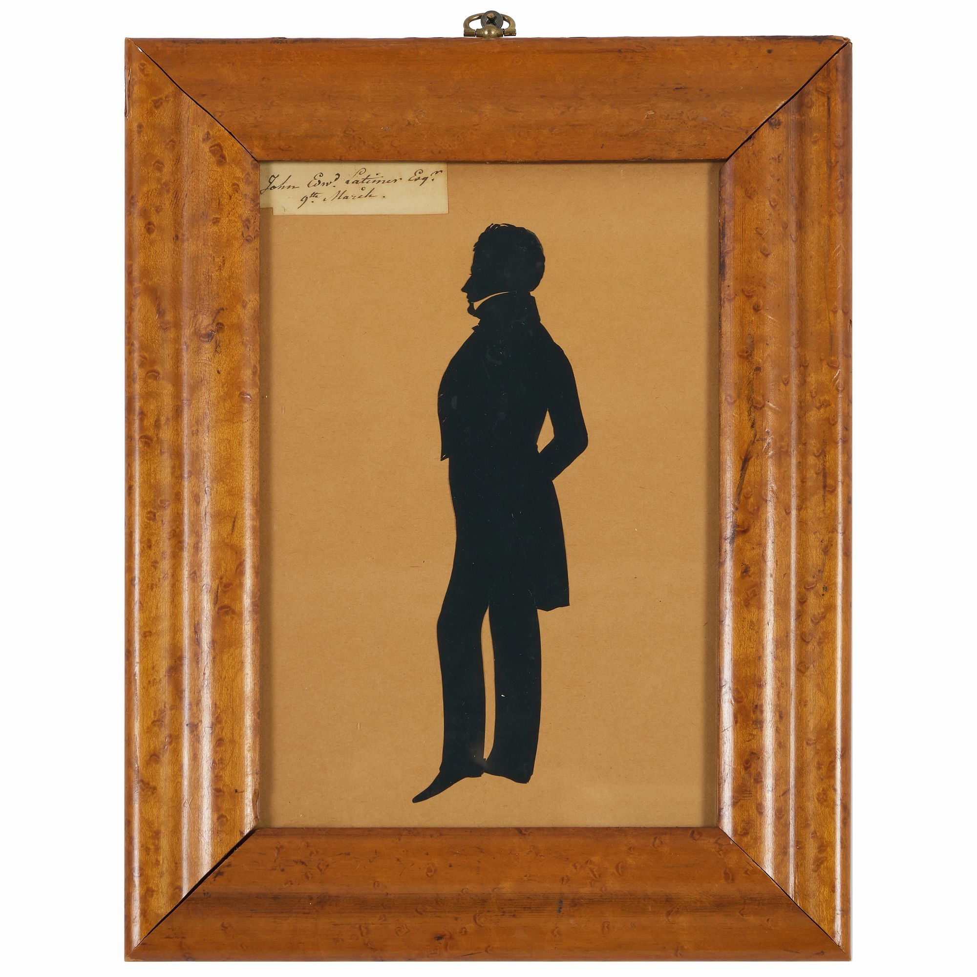 Artwork by Augustin Amant Constant Fidèle Edouart, Silhouette of Mrs. Mary and Master William Cunningham, Made of Cut Out