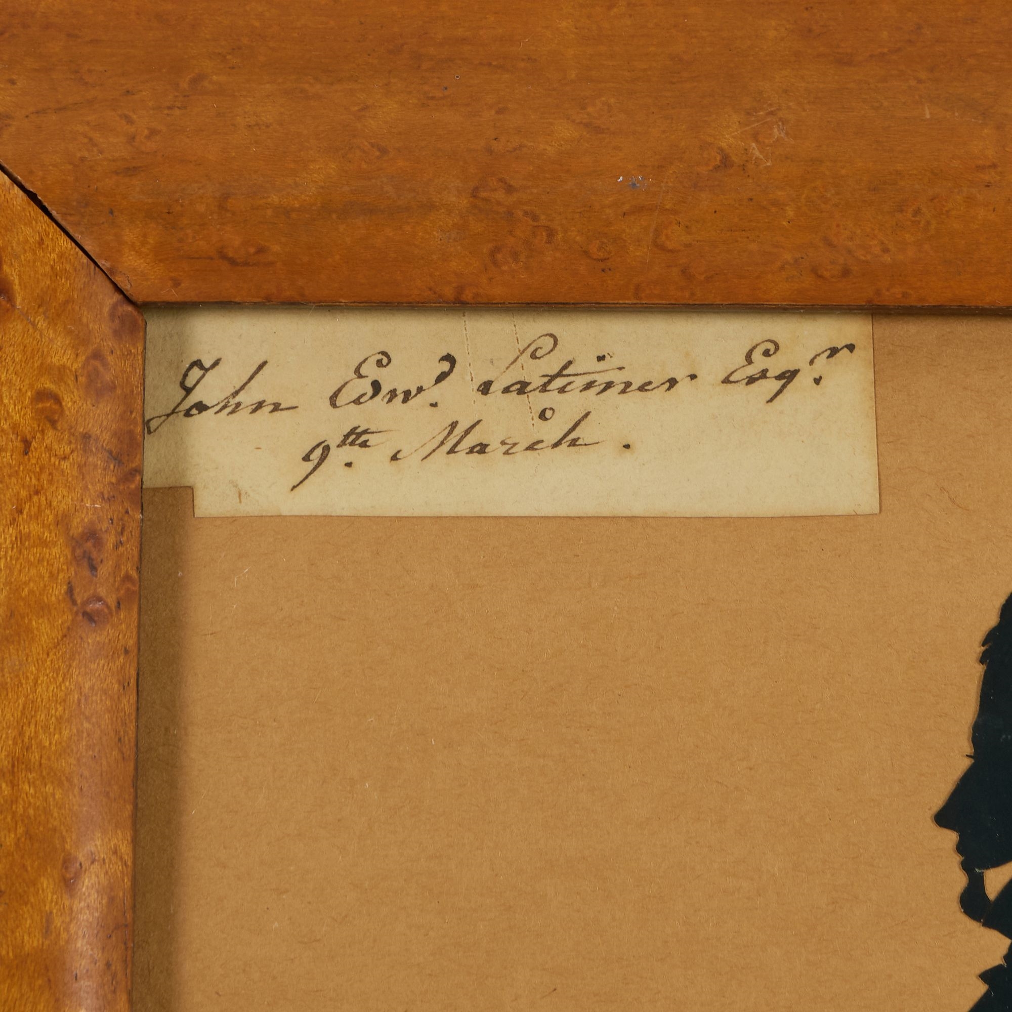 Artwork by Augustin Amant Constant Fidèle Edouart, Silhouette of Mrs. Mary and Master William Cunningham, Made of Cut Out