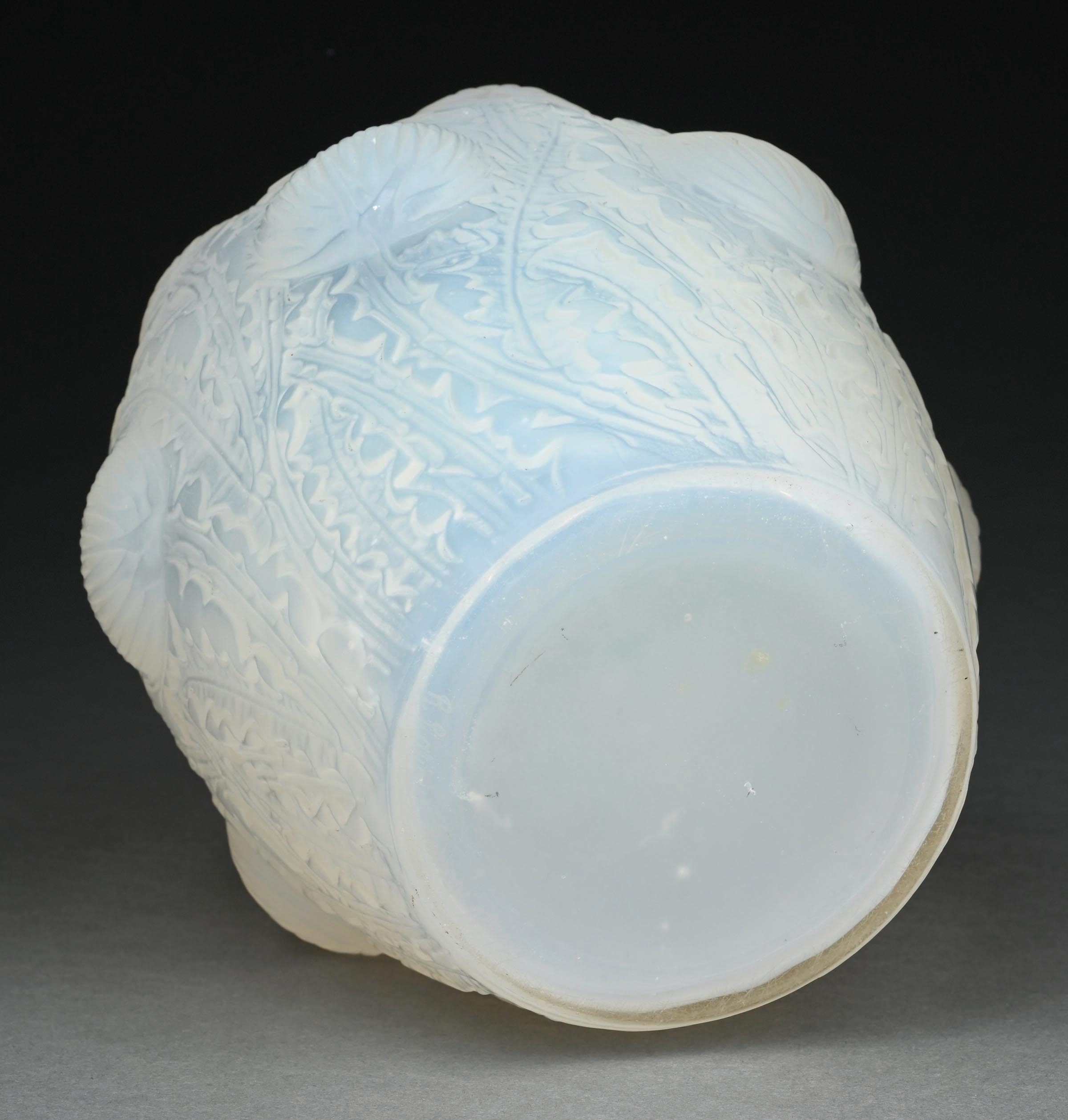 Artwork by René Lalique, Dandelion Vase, Made of Blown Glass