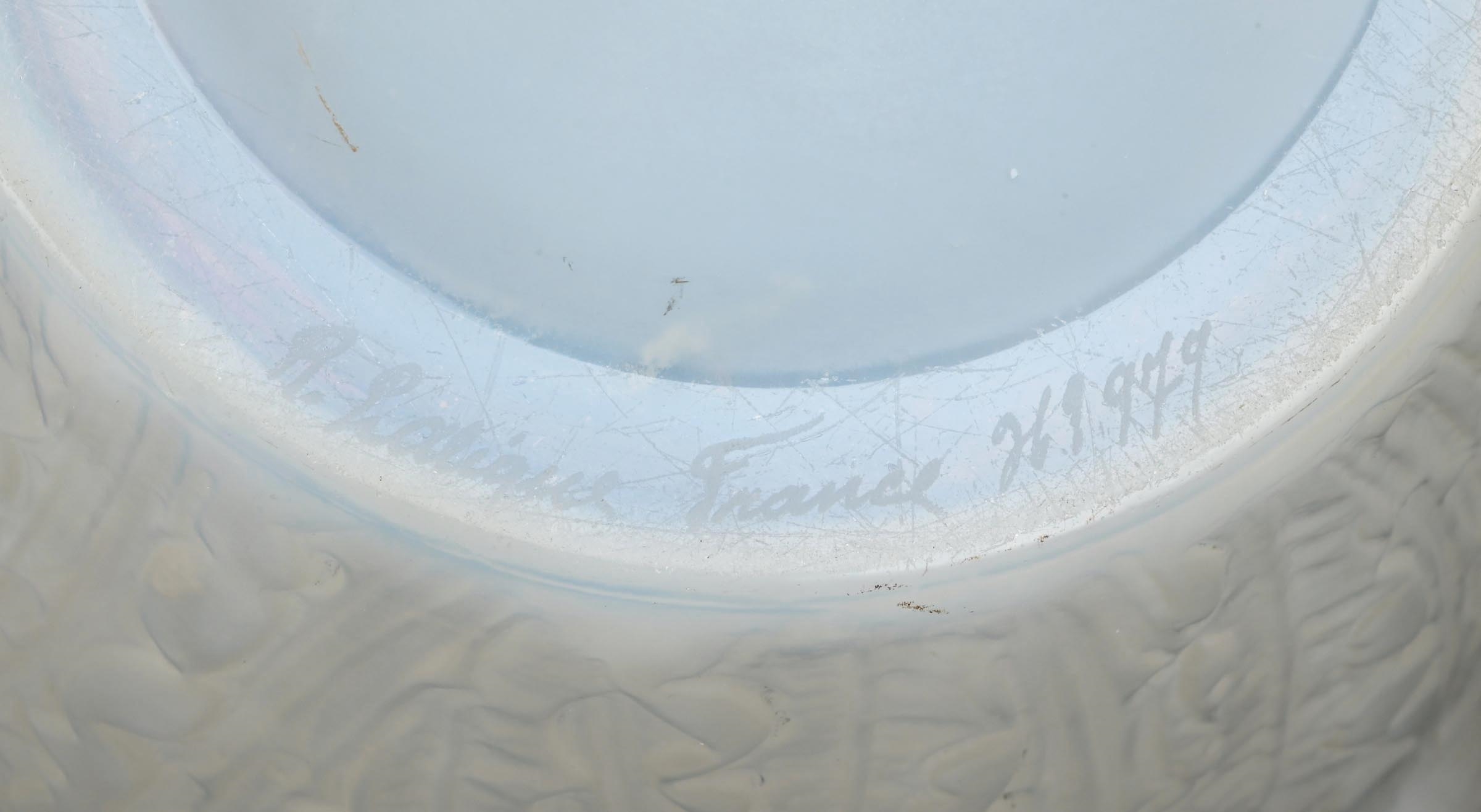 Artwork by René Lalique, Dandelion Vase, Made of Blown Glass