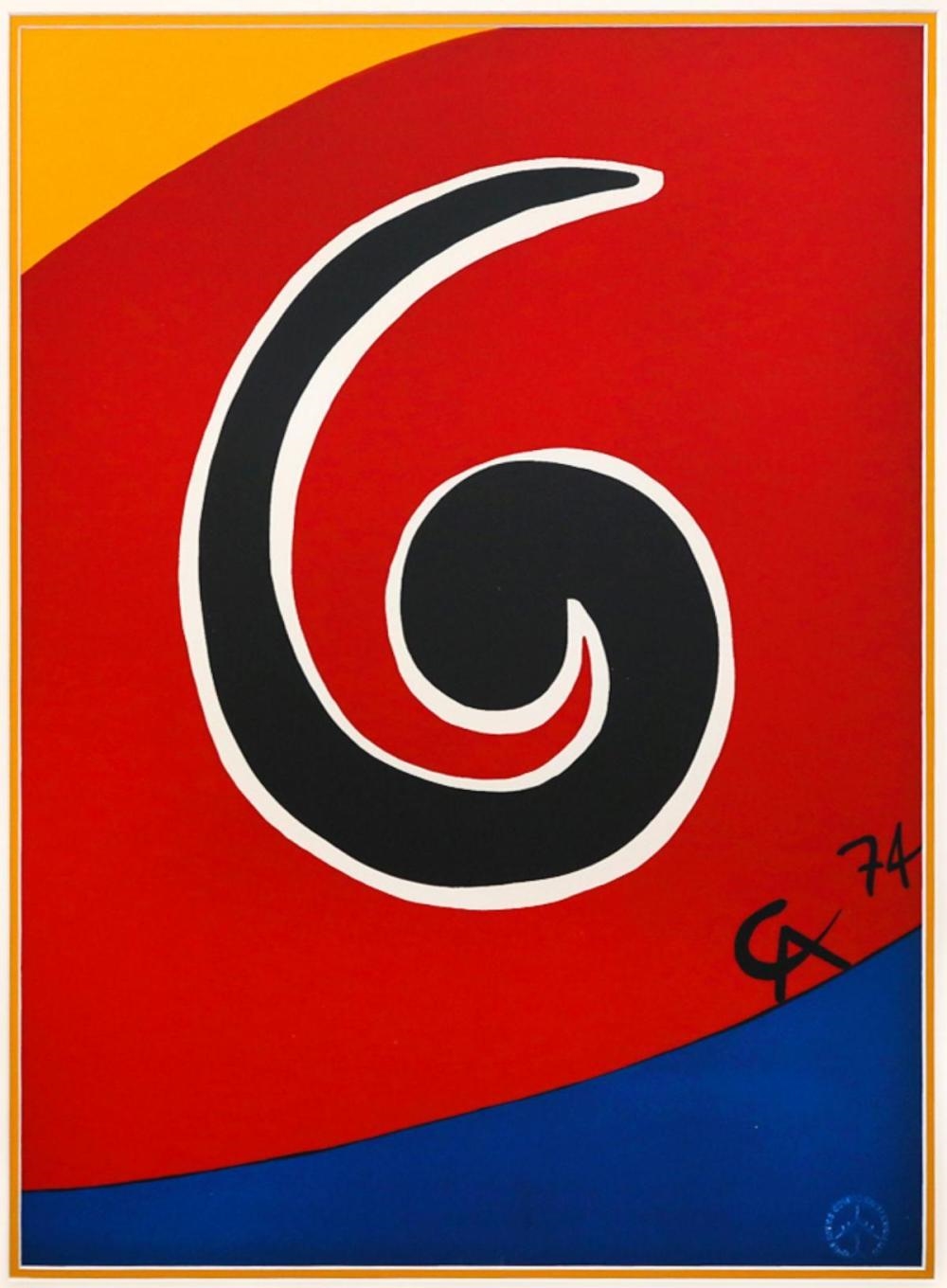 Artwork by Alexander Calder, Flying colors - Skywirl, Made of Lithograph On Arches Paper