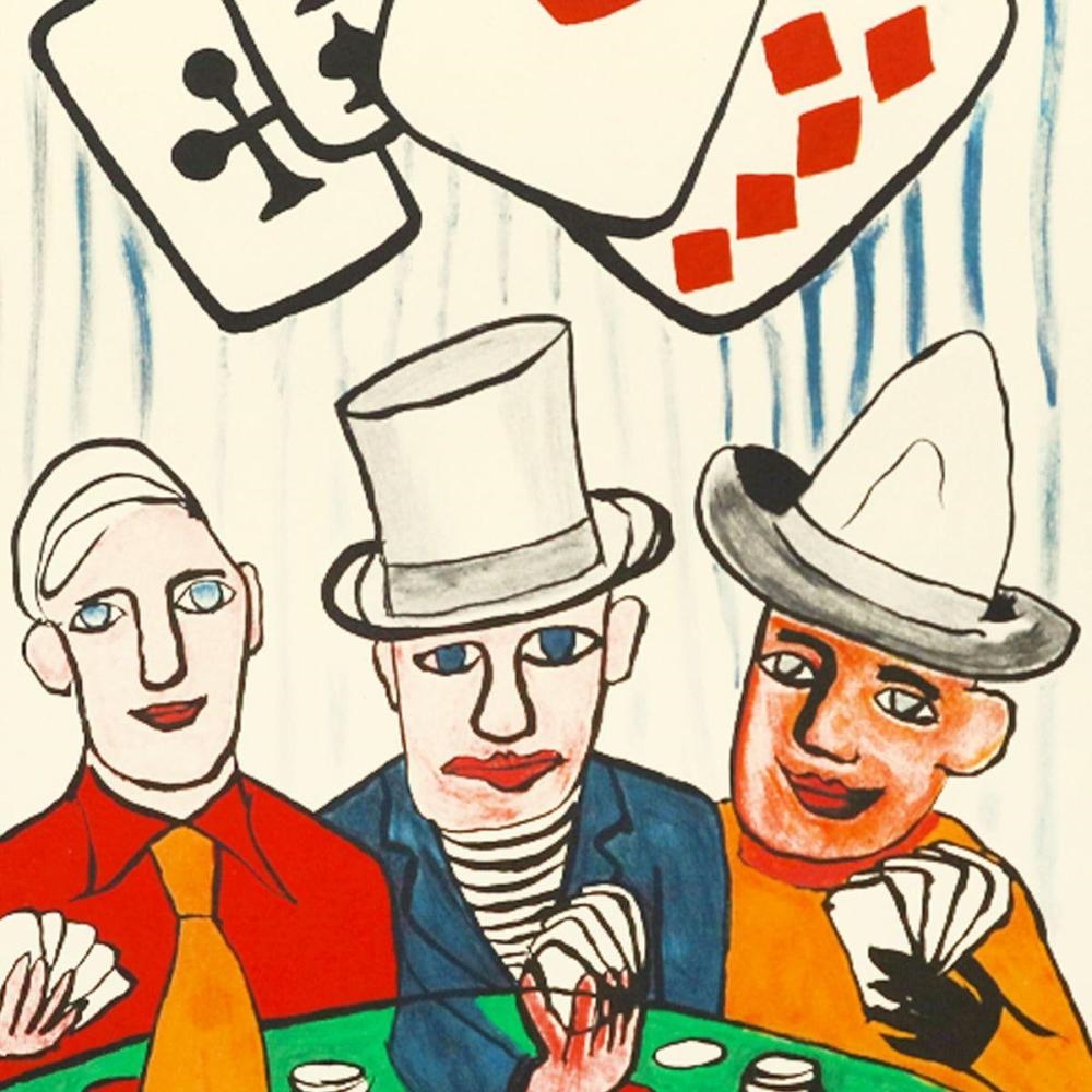 Artwork by Alexander Calder, DLM212 - JOUEURS DE CARTES II, Made of Lithograph