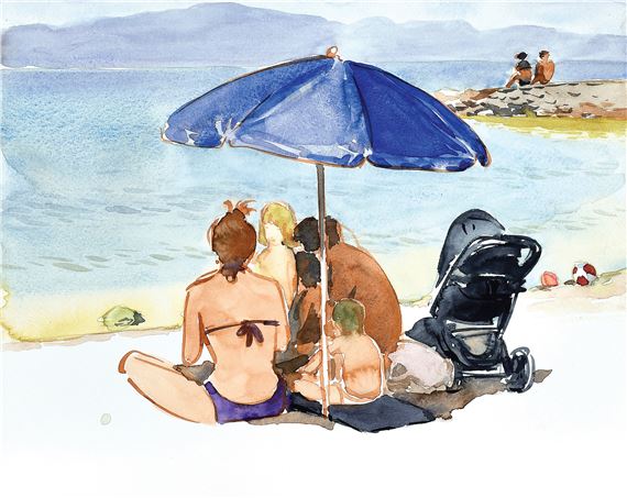 Modrý slunečník by Josef Mladejovský, 2020