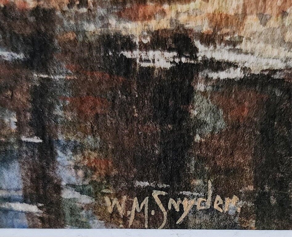 Artwork by William McKendree Snyder, Wooded Creek, Made of Watercolor