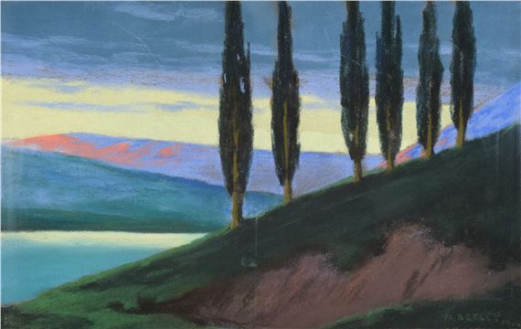 Pejzaż włoski by Wojciech Betley, 1900