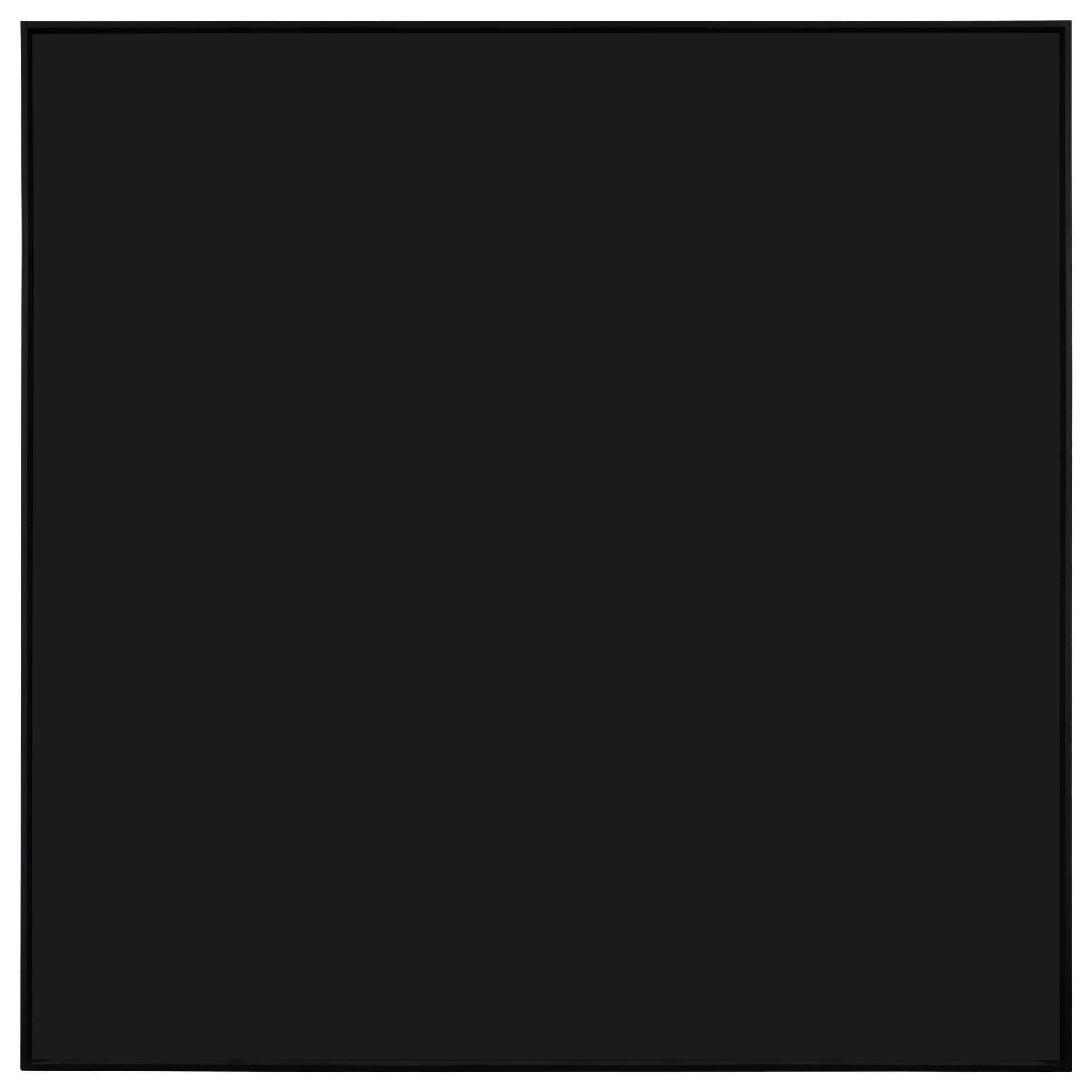 Artwork by Ad Reinhardt, Abstract Painting, Black, Made of oil on canvas, in artist's frame