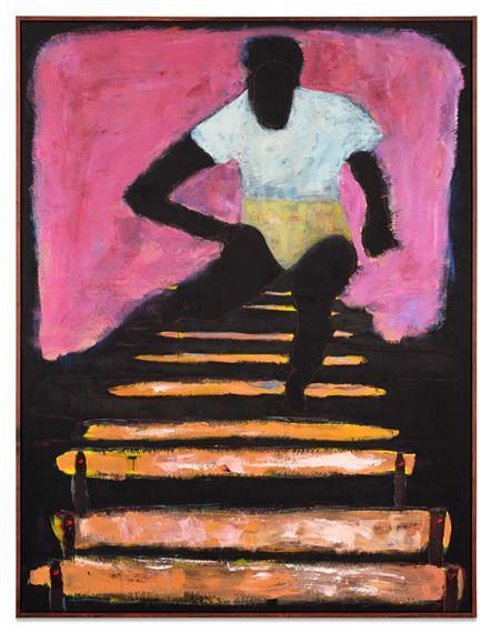 Hurdling: Sky Blue by Reggie Burrows Hodges, Executed in 2020