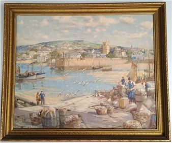 The Fish Quay, St. Ives Art Print