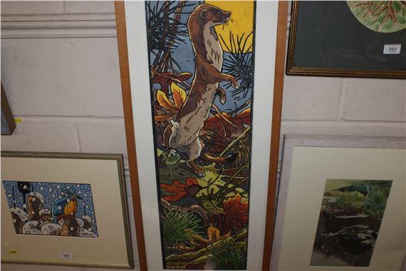 Andrew Haslen | Hunter's Moon - Stoat | MutualArt