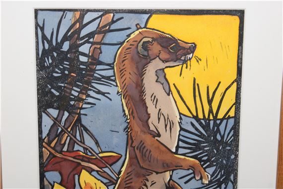 Andrew Haslen | Hunter's Moon - Stoat | MutualArt