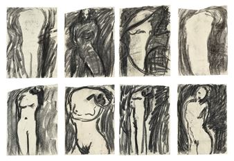 Leporello with 8 drawings