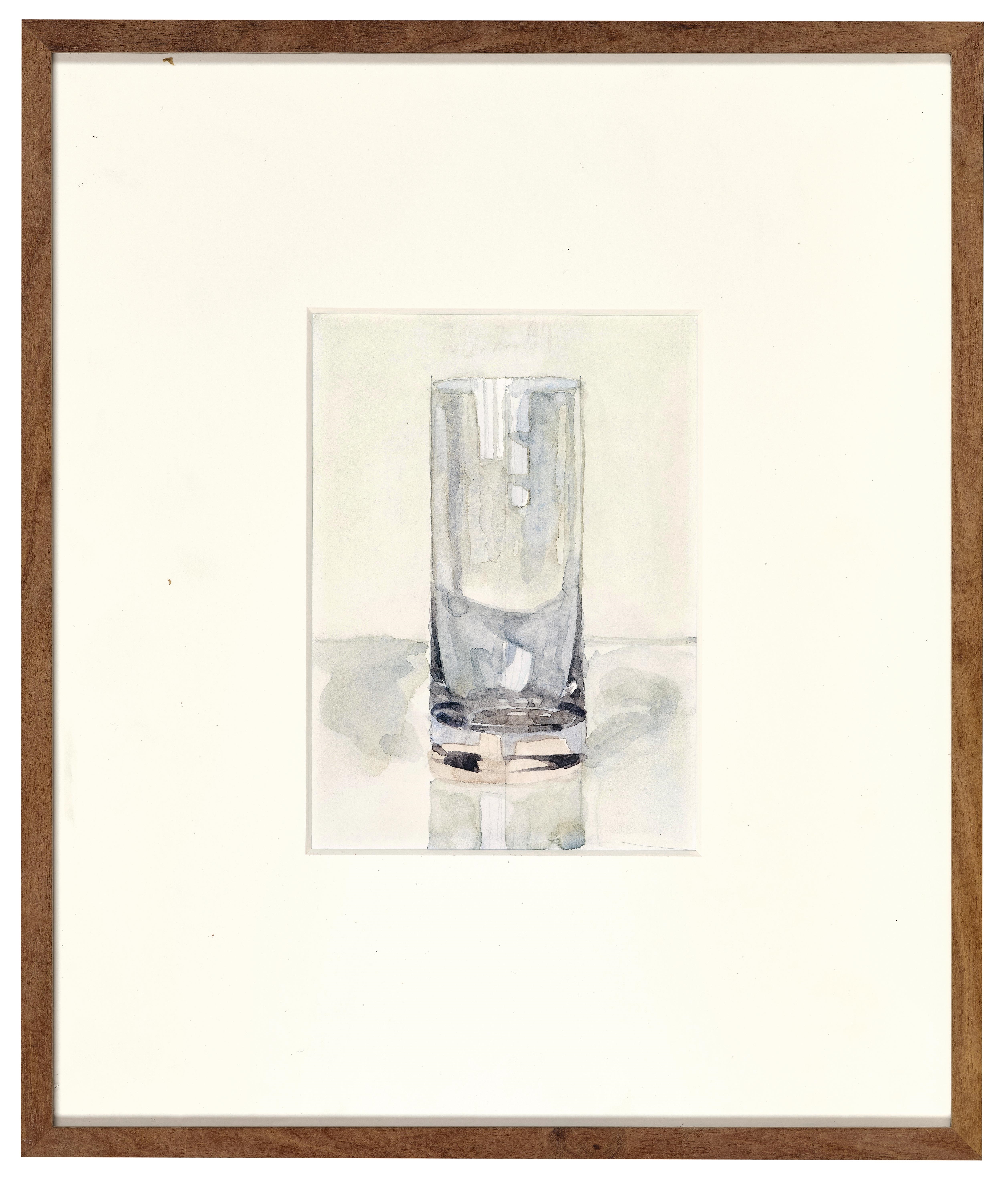 Artwork by Peter Dreher, Untitled (Glass, Made of Watercolor, Pencil On Paper