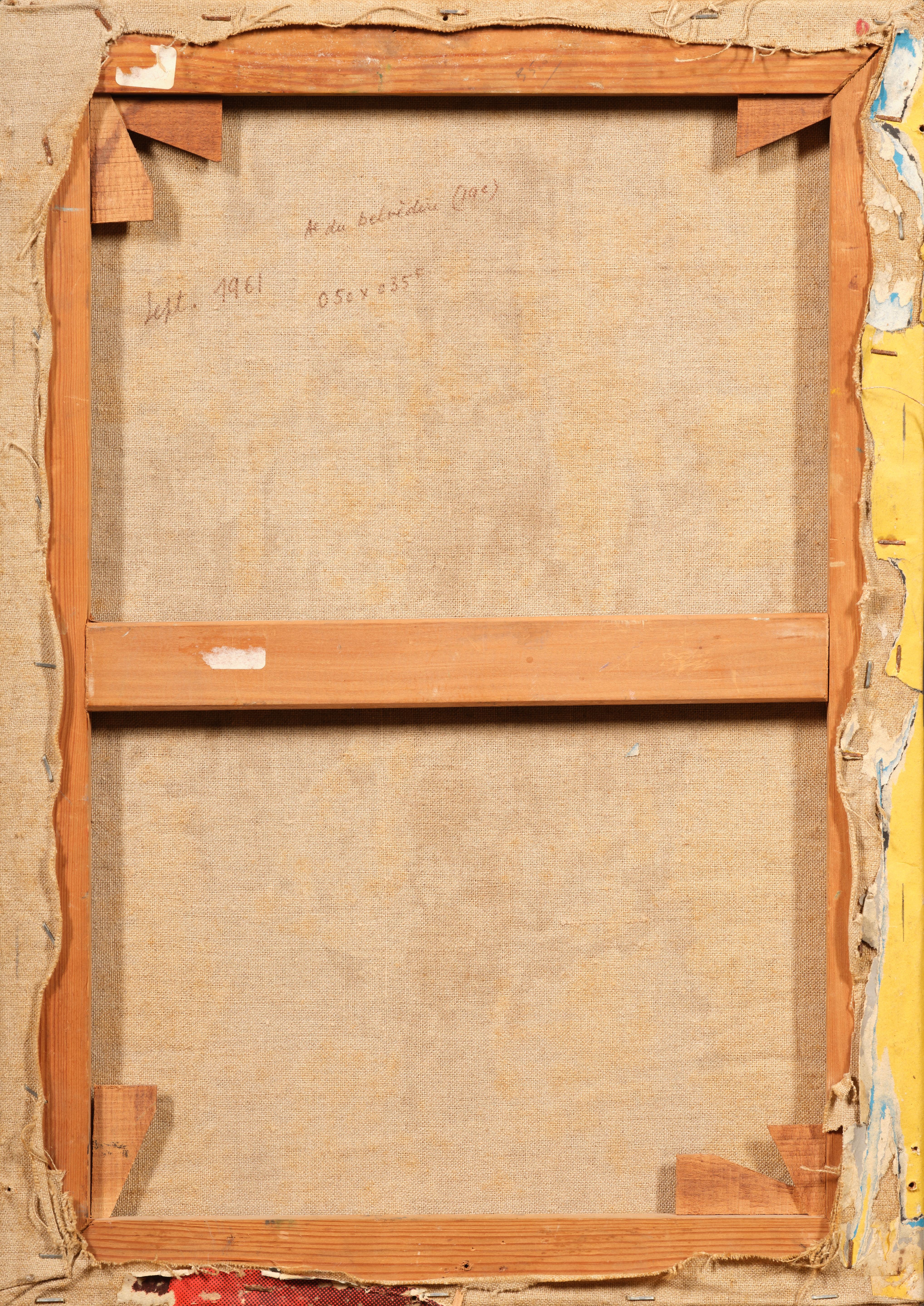 Artwork by Jacques Villeglé, Avenue du Belvédère 19e, 1961, Made of Décollage On Canvas