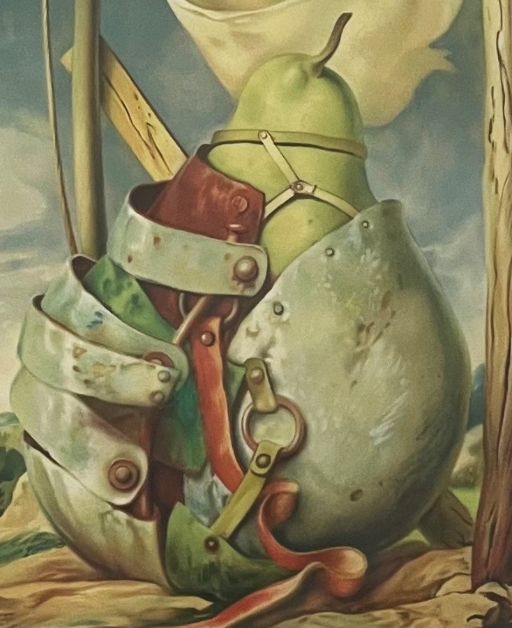 Artwork by Samuel Bak, Pear in the landscape, Made of Lithograph