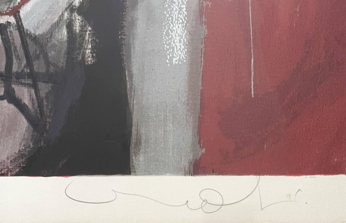 Artwork by Uri Lifschitz, The biker, Made of Silkscreen